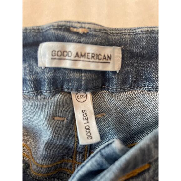 Good American Good Legs Distressed Skinny Jean Style GAGL899 Women's Size 8/29 - Picture 3 of 8